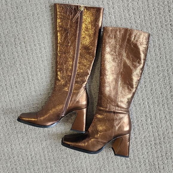 Ana Palma Metallic Bronze boots- NIB - Picture 3 of 7